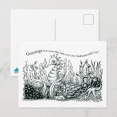 Greetings from a little seahorse ポストカード (正面/裏面)