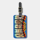  Greetings from Akron Ohio ラゲッジタグ (正面縦)