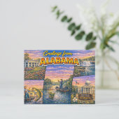 Greetings From Alabama Postcard ポストカード (スタンド正面)