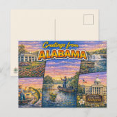 Greetings From Alabama Postcard ポストカード (正面/裏面)