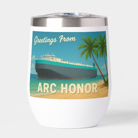 "Greetings From ARC Honor" Insulated Mug (正面)