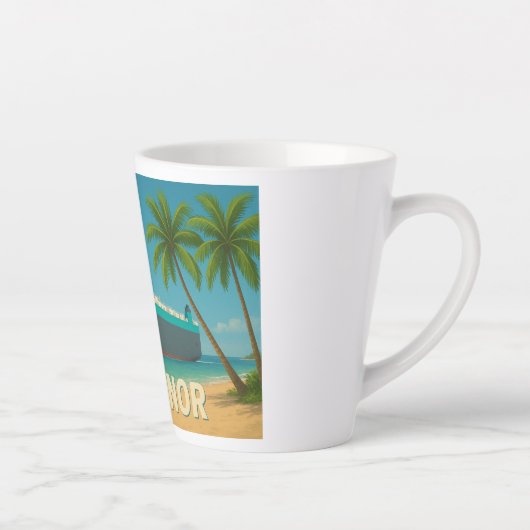 "Greetings From ARC Honor" Latte Mug カフェラテマグ (右)