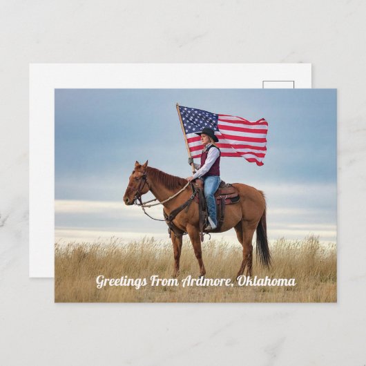 Greetings From Ardmore,Oklahoma ポストカード (正面/裏面)