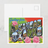 Greetings from Arkansas Ozarks ポストカード (正面/裏面)