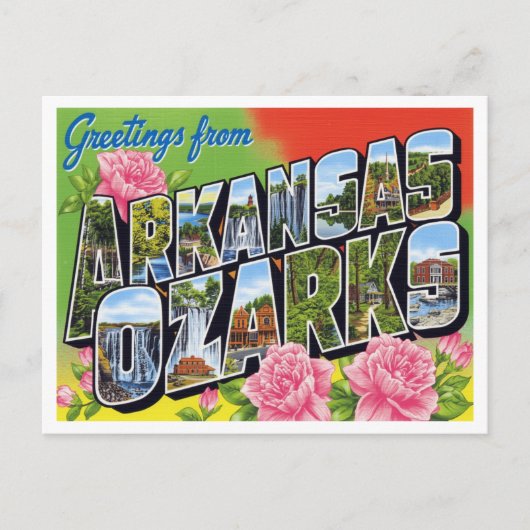 Greetings from Arkansas Ozarks ポストカード (正面)