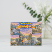 Greetings From Arkansas Postcard ポストカード (スタンド正面)