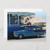 Greetings from California Travel Postcard ポストカード (正面/裏面)