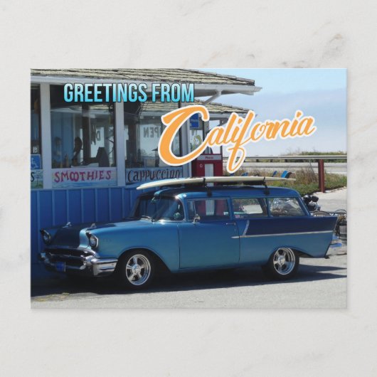 Greetings from California Travel Postcard ポストカード (正面)