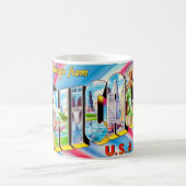  Greetings from Chicago Crazy Colorful Mug コーヒーマグカップ (中央)