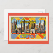 Greetings from Chicago, Illinois ポストカード (正面/裏面)