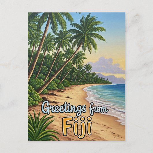 Greetings from Fiji ポストカード (正面)