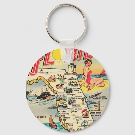 Greetings From Florida キーホルダー (裏面)