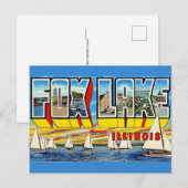  Greetings from Fox Lake Ill Postcard ポストカード (正面/裏面)