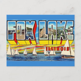  Greetings from Fox Lake Ill Postcard ポストカード
