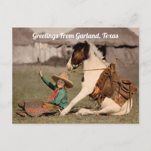 Greetings From Garland,テキサス州ポストカード ポストカード (正面)