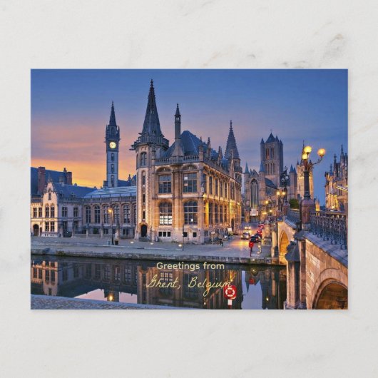 Greetings from Ghent, Belgium, ポストカード (正面)