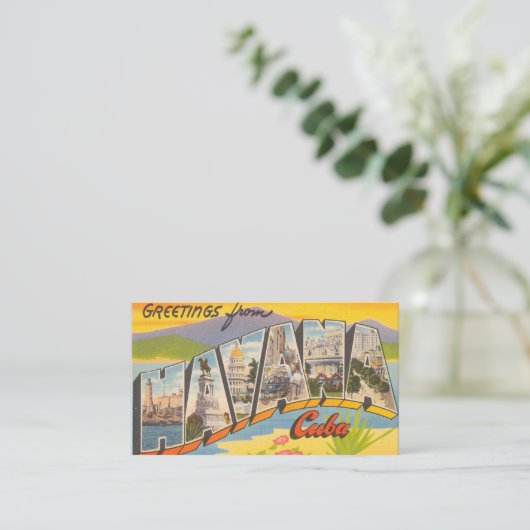 Greetings From Havana Cuba 名刺 (スタンド正面)