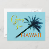 Greetings From Hawaii - Palm Trees ポストカード (正面/裏面)