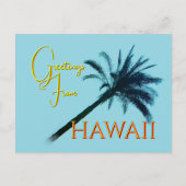 Greetings From Hawaii - Palm Trees ポストカード (正面)