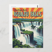 Greetings from Iguazu Falls ポストカード (正面/裏面)