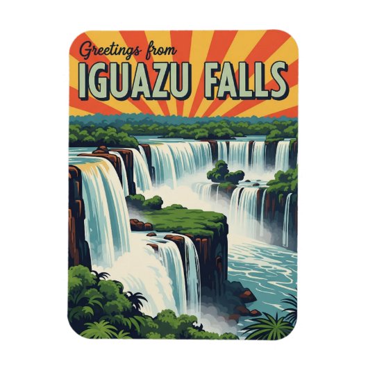 Greetings from Iguazu Falls マグネット (縦)