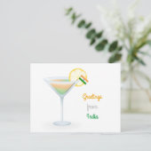 Greetings From India Ckelte Flag Holiday Card シーズンポストカード (スタンド正面)