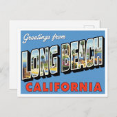 Greetings from Long Beach CA ポストカード (正面/裏面)