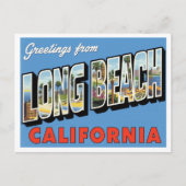 Greetings from Long Beach CA ポストカード (正面)