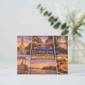 Greetings From Louisiana Postcard ポストカード (スタンド正面)