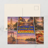 Greetings From Louisiana Postcard ポストカード (正面/裏面)