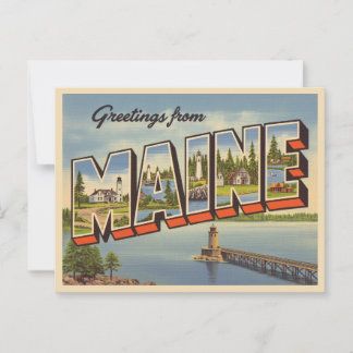 Greetings from Maine ポストカード