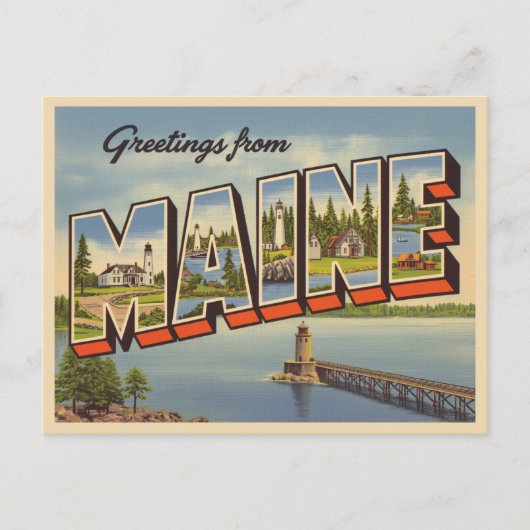 Greetings from Maine ポストカード (正面)