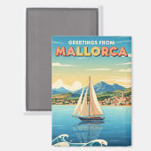 Greetings from Mallorca Spain Travel マグネット (正面/裏面)