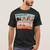 Greetings from Mars Retro Sci-Fi T-shirt Tシャツ (正面)