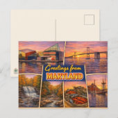 Greetings From Maryland Postcard ポストカード (正面/裏面)