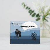 Greetings from Montana State Slate Blues  ポストカード (スタンド正面)