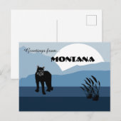 Greetings from Montana State Slate Blues  ポストカード (正面/裏面)