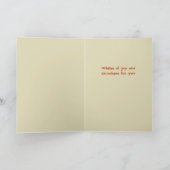 Greetings From Mr. Squirrel Thanksgiving Card シーズンカード (内部)