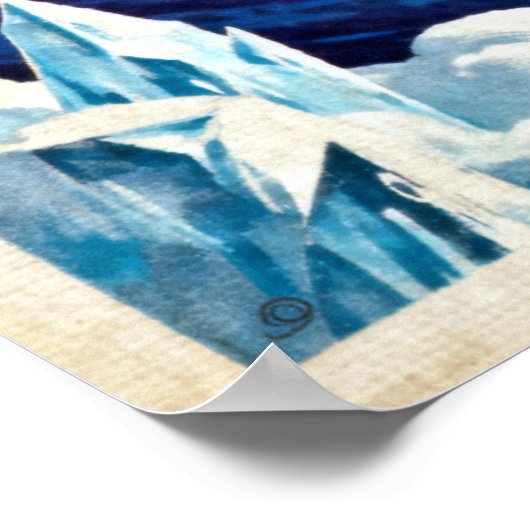 Greetings from Neptune Retro Sci‑Fi Poster ポスター (角)