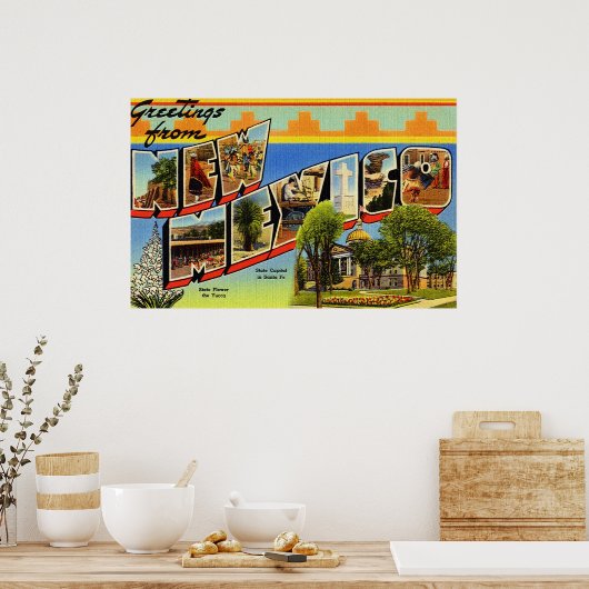 Greetings From New Mexico ポスター (キッチン)