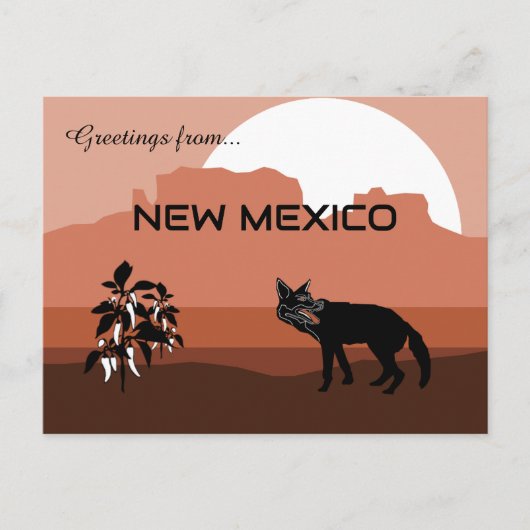 Greetings from New Mexico State  ポストカード (正面)