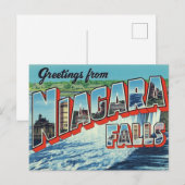 Greetings from Niagara Falls ポストカード (正面/裏面)