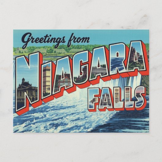 Greetings from Niagara Falls ポストカード (正面)