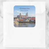 Greetings from Passau, Germany スクエアシール (バッグ)