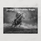Greetings From Pendleton, Oregon Rodeo ポストカード (正面)