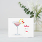 Greetings From Peru Coctel Holiday Pustcard シーズンポストカード (スタンド正面)