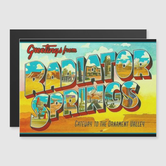 Greetings from Radiator Springs Arizona (正面/裏面)