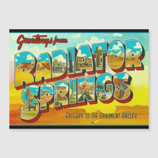 Greetings from Radiator Springs Arizona (正面)