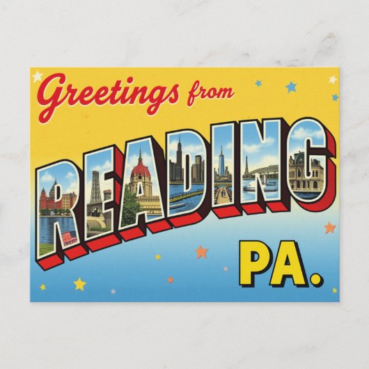 Greetings from Reading PA ポストカード (正面)
