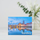 Greetings From Regensburg, Germany ポストカード (スタンド正面)